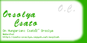 orsolya csato business card